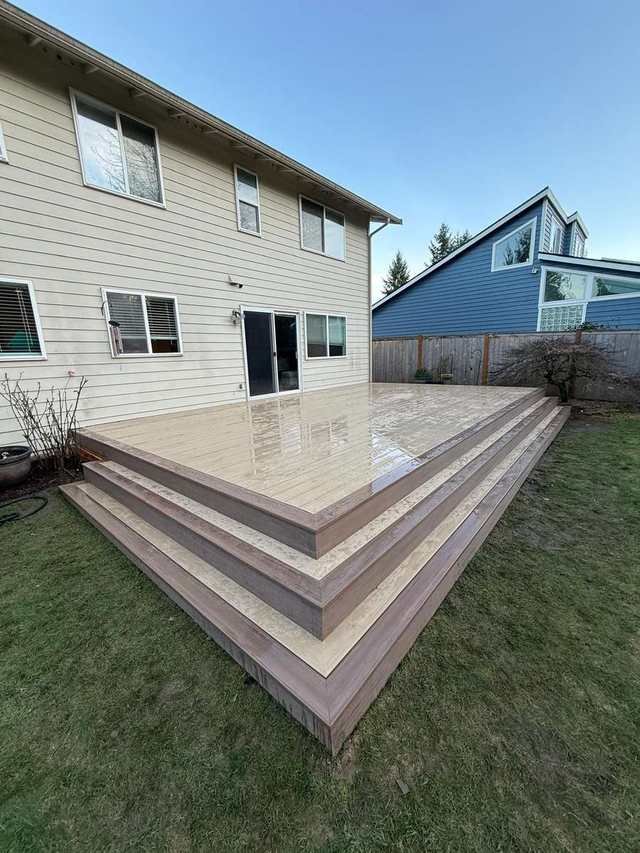 Composite deck build