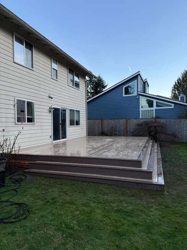 Composite deck build