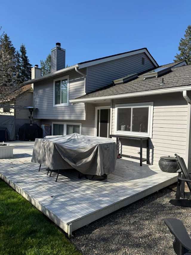 Gray composite deck replacement